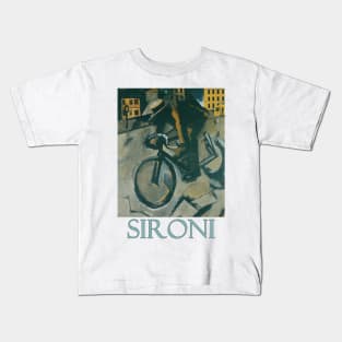 The Cyclist by Mario Sironi Kids T-Shirt